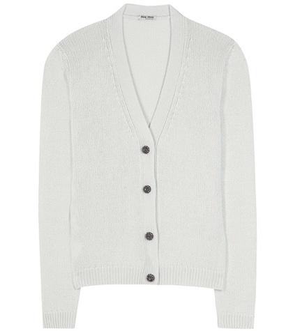 Miu Miu Knitted Cashmere Cardigan