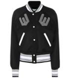 Off-white Wool-blend Varsity Jacket