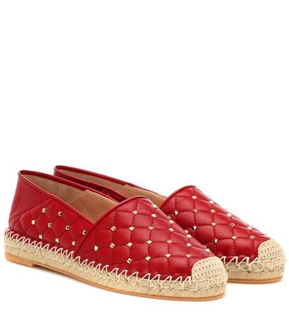 Marc Jacobs Valentino Garavani Rockstud Leather Espadrilles