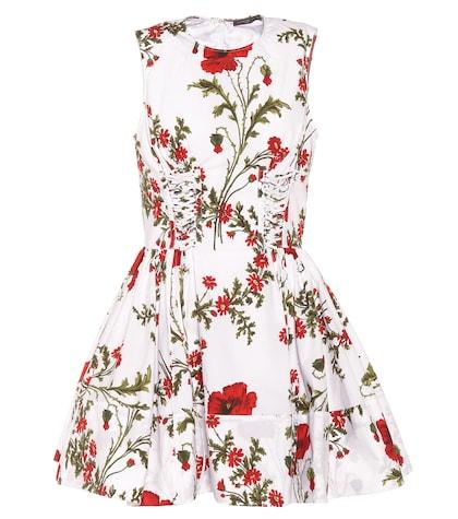 Alexander Mcqueen Poppyfield Cotton Dress