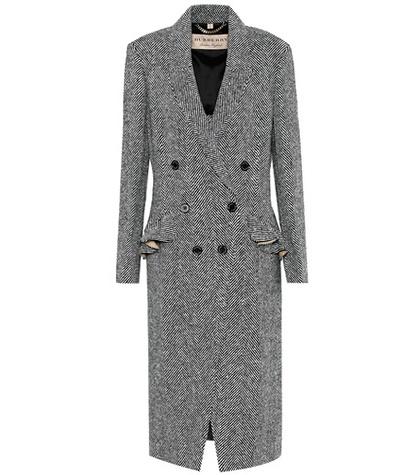 Burberry Trentwood Herringbone Wool Coat