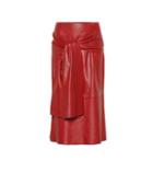 Joseph Renne Leather Midi Skirt