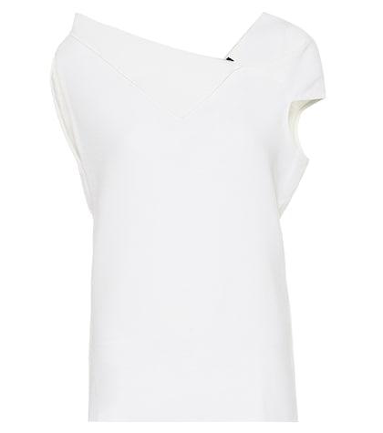 Roland Mouret Raywell Wool-crêpe Top
