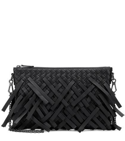 Bottega Veneta Palio Fringes Leather Pouch
