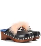 See By Chlo Embellished Leather Clogs