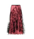 Valentino Tulle And Silk Skirt