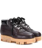 Acne Studios Tinne Leather And Shearling Boots