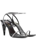 Linda Farrow Freja 90 Embellished Satin Sandals