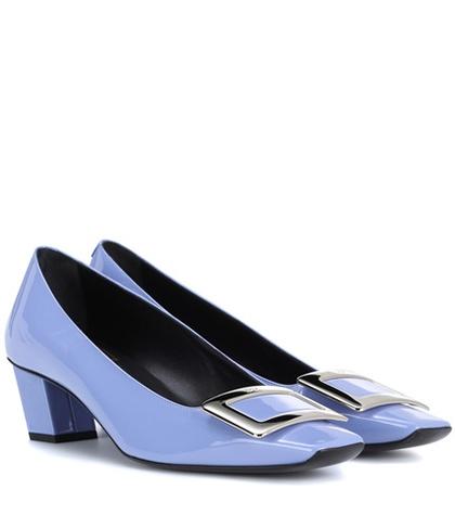 Velvet Belle Vivier Patent Leather Pumps