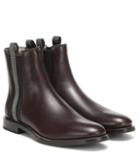 Brunello Cucinelli Embellished Leather Ankle Boots
