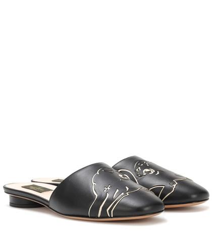 Valentino Valentino Garavani Leather Slippers