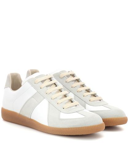 Alexandre Birman Replica Leather And Suede Sneakers