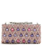 Tod's Celeste Crystal-embellished Clutch