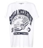 Stella Mccartney Logo Printed Cotton T-shirt