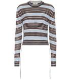 Marc Jacobs Striped Silk-blend Sweater
