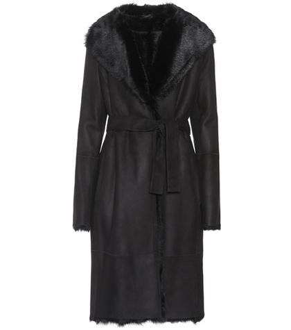 Joseph Fur-lined Suede Coat