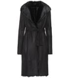 Joseph Fur-lined Suede Coat