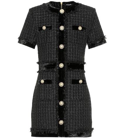 Stella Mccartney Cotton-blend Tweed Minidress
