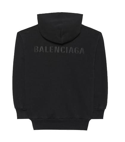 Balenciaga Kids Kids' Logo Cotton-blend Hoodie
