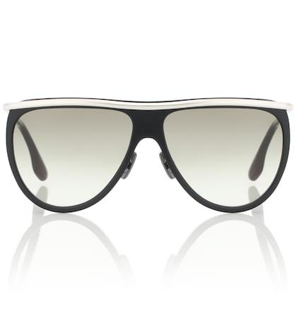 Victoria Beckham Half Moon High Brow Sunglasses
