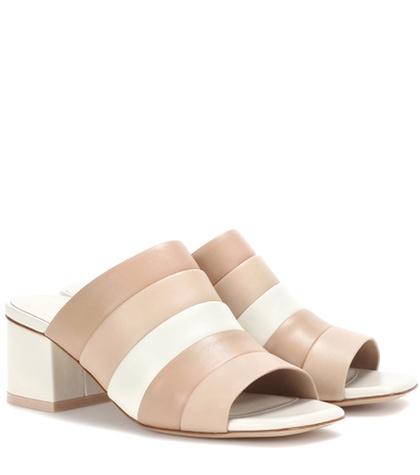 Repetto Ellenha Striped Leather Sandals
