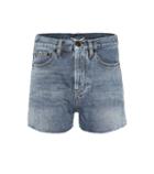 Saint Laurent High-rise Denim Shorts