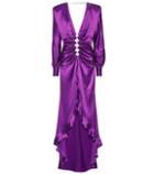 Alessandra Rich Embellished Silk Gown