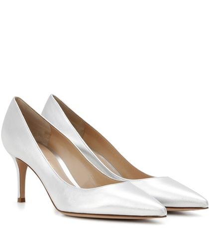 Gianvito Rossi Exclusive To Mytheresa.com – Gianvito 70 Metallic Leather Pumps