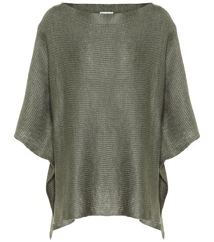 Brunello Cucinelli Linen And Silk Knitted Cape