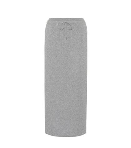 Loro Piana Cashmere Midi Skirt