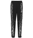 Stella Mccartney Lace-trimmed Cotton Trackpants