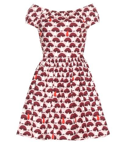 Miu Miu Printed Cotton Dress