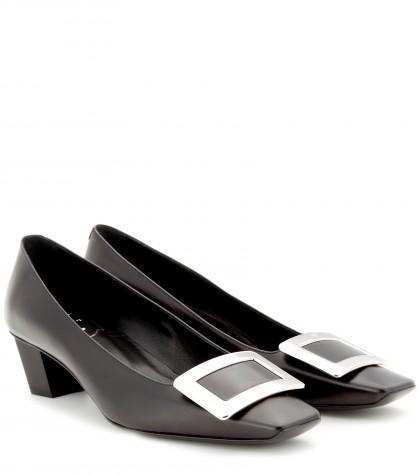 Roger Vivier Décolleté Belle Vivier Leather Pumps