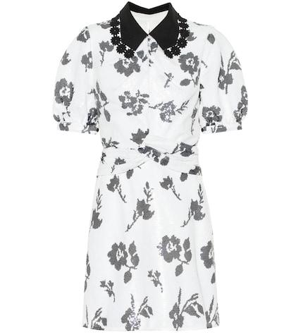 Self-portrait Floral Sequined Dress