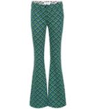 Diane Von Furstenberg Jacquard Knit Flare-leg Pants