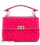 Prada Valentino Garavani Rockstud Spike Velvet Shoulder Bag