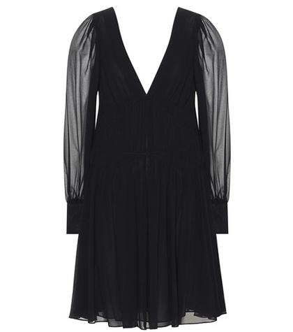 Roger Vivier Claire Silk Georgette Dress