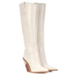 Prada Embossed Leather Boots