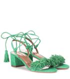 Vetements Wild Thing Fringed Suede Sandals