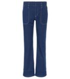 Miu Miu High-waisted Cropped Jeans