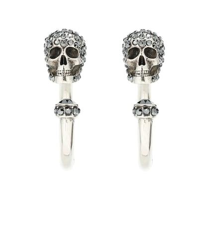 Alexander Mcqueen Skull Hoop Earrings