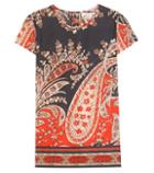 Alexander Mcqueen Severine Printed Cotton Top