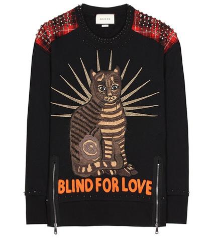 Gucci Embellished Cotton Sweatshirt