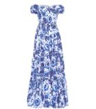 Bonpoint Bardot Floral Stretch Cotton Dress
