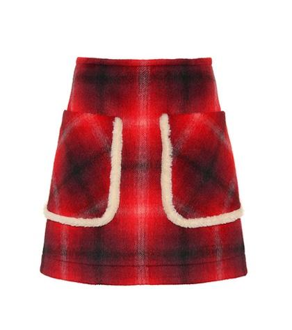 N21 Plaid Miniskirt