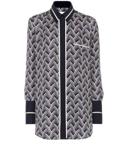Victoria Victoria Beckham Printed Silk Shirt