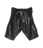 Balmain Buffalo Leather Skirt