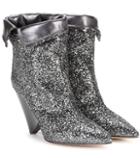 Miu Miu Luliana Glitter Ankle Boots