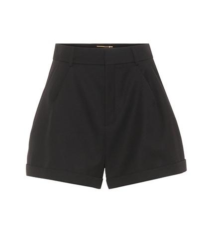 Tory Sport High-waisted Wool Shorts