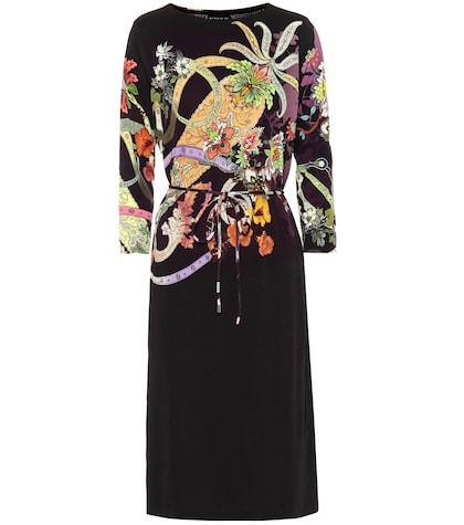 Balmain Printed Silk-blend Dress